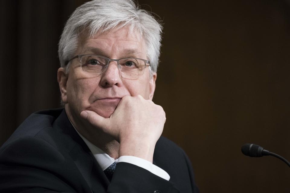 WASHINGTON, DC - FEBRUARY 13: Christopher Waller testifies before the Senate Committee on Banking, Housing, and Urban Affairs during a hearing on his nomination for designated member on the Board of Governors of the Federal Reserve on February 13, 2020 in Washington, DC.  (Photo by Sarah Silbiger/Getty Images)