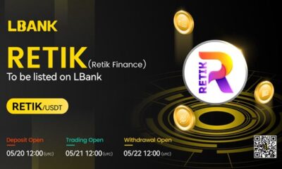 LBank Exchange will list Retik Finance (RETIK) on May 21, 2024