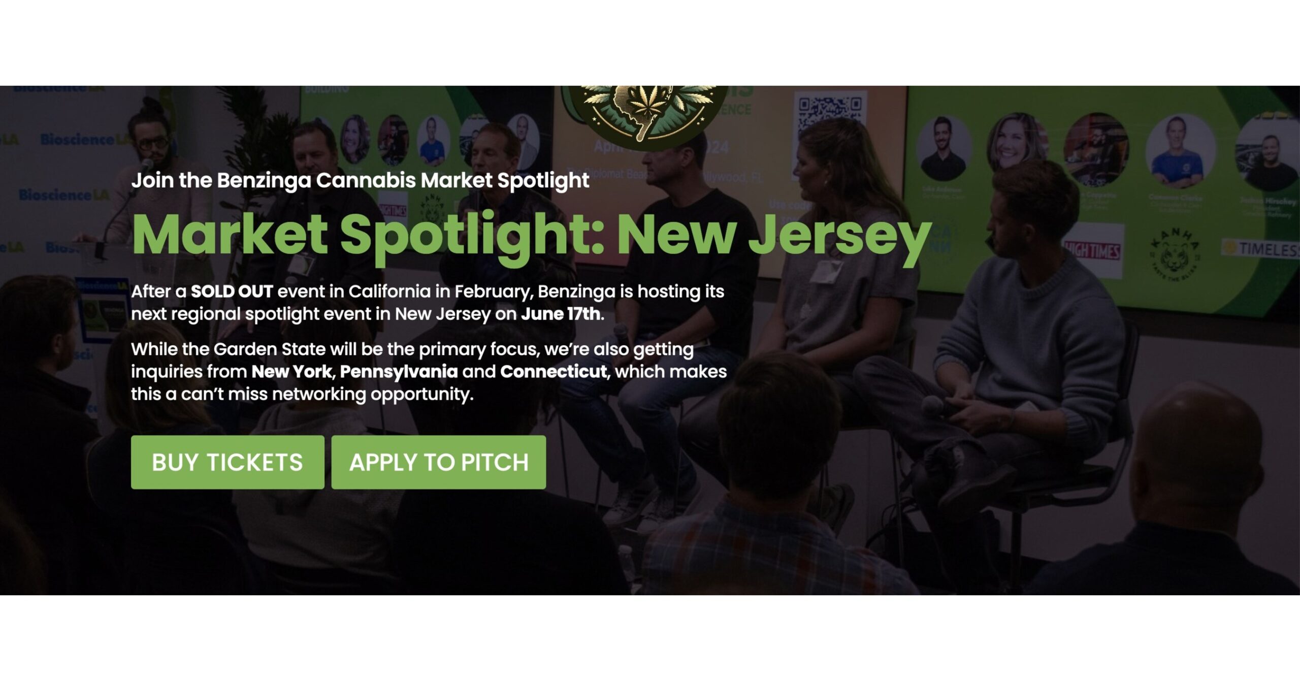 Can NJ Cannabis Market Overtake New York?  Find out at the Benzinga Cannabis Market Spotlight event