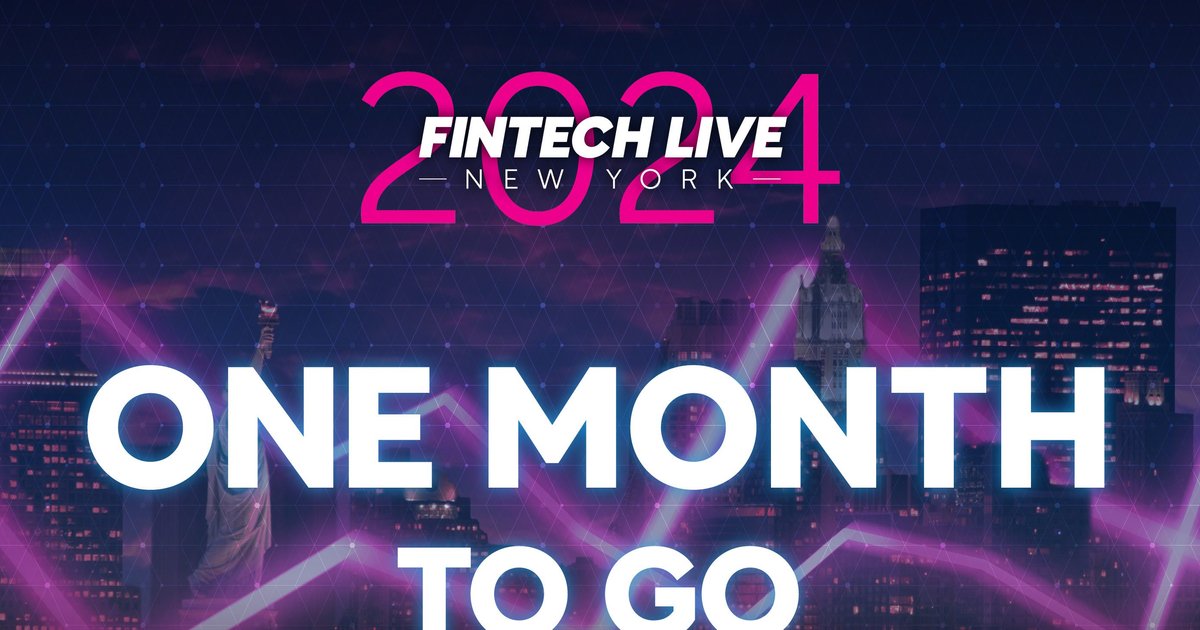 FinTech LIVE New York – One month to go!