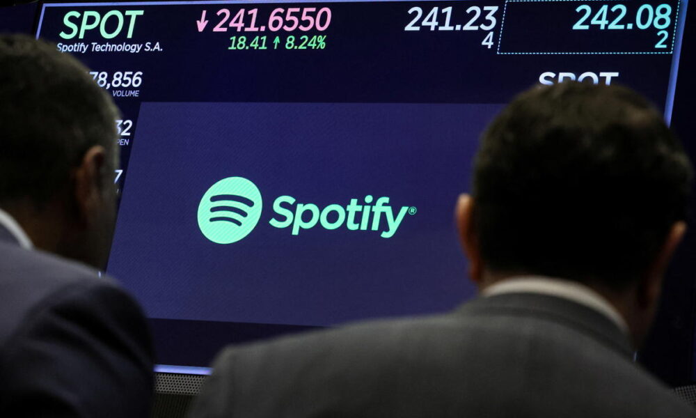 Spotify shares rise after company reveals latest US price hikes as it seeks profitability