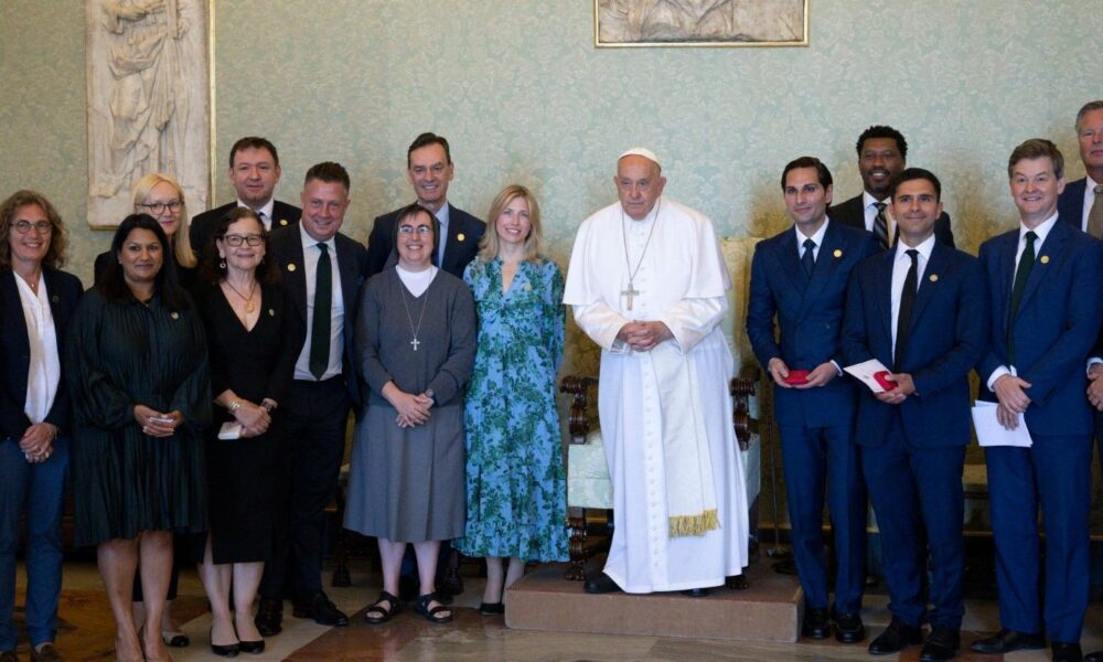 Pope to business leaders: philanthropy is not enough