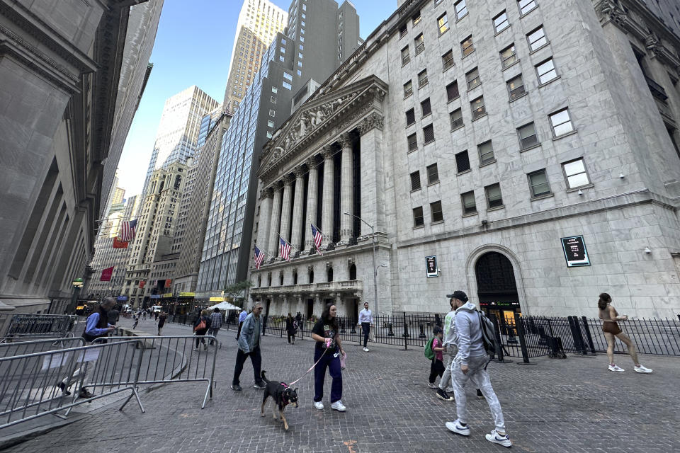 The New York Stock Exchange will be shown on Wednesday, June 12, 2024, in New York.  US markets rose modestly ahead of a Federal Reserve decision on interest rates and the latest government data on consumer prices.  (AP Photo/Peter Morgan)