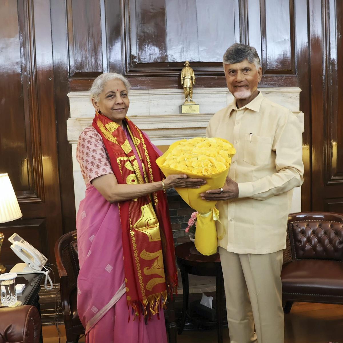 Andhra Pradesh CM Chandrababu Naidu pressurises Union Finance Minister Nirmala Sitharaman to increase financial aid for debt-ridden state