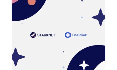 Chainlink Data Feeds Now Live on Starknet, Accelerating DeFi Development and Ecosystem Adoption Through Chainlink SCALE Program