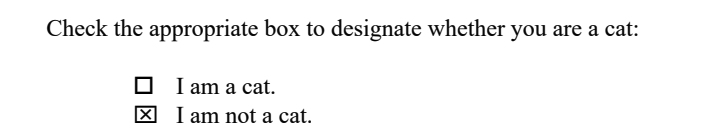 In Gill's 13G filing, he included a box to identify whether or not he is a cat. 